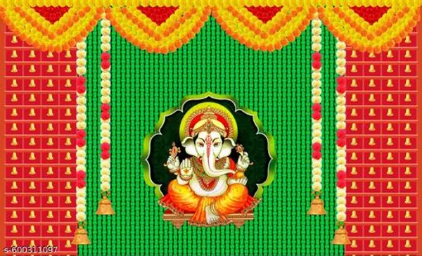 Ganpati_Pooja_Backdrop_5X7_Ft_Washable_Wall_Poster_With_Ganesha_Print_&_Marigold