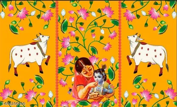 Shri_Krishna_With_Yashda_Pooster_Decoration_Wall_Decor