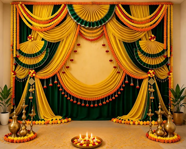 Yellow_Green_Marigold_Floral_Haldi_Ceremony_Backdrop_Decoration_Set