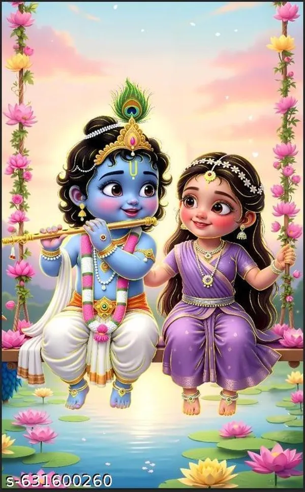 Baby_Krishna_&_Radha_Swing_Backdrop_|_5-8_Ft_|_Premium_Blend_Material