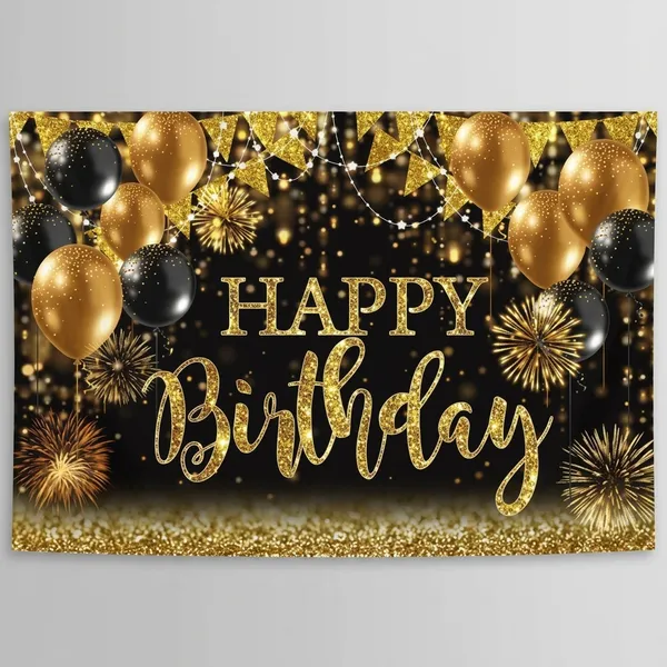 Luxury_Black_&_Gold_Happy_Birthday_Backdrop_8X5Ft_|_Glitter_Balloon_Party_Theme