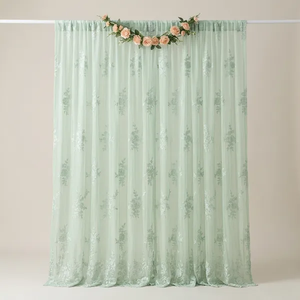 Luxury_Sage_Green_Floral_Curtain_Backdrop