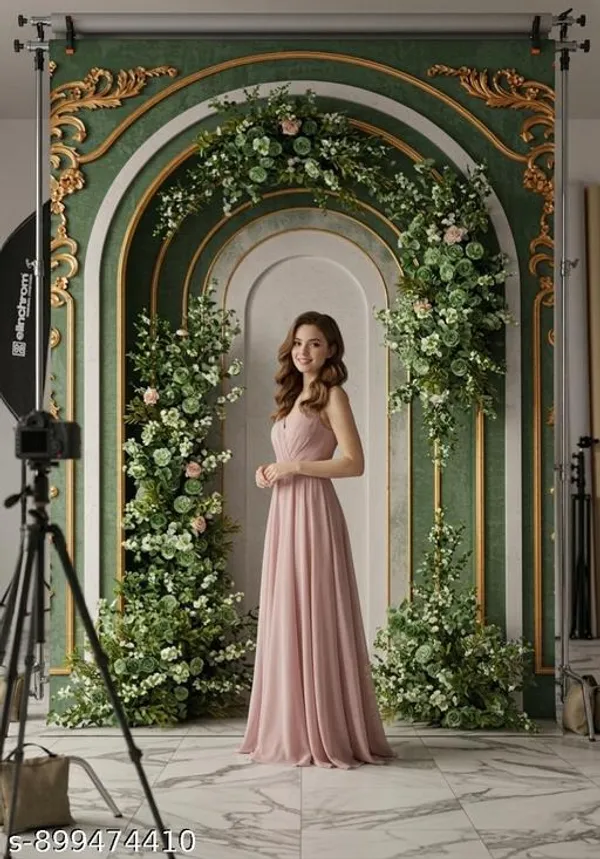 Premium_Green_Gold_Floral_Arch_Backdrop_Cloth_5X8Ft
