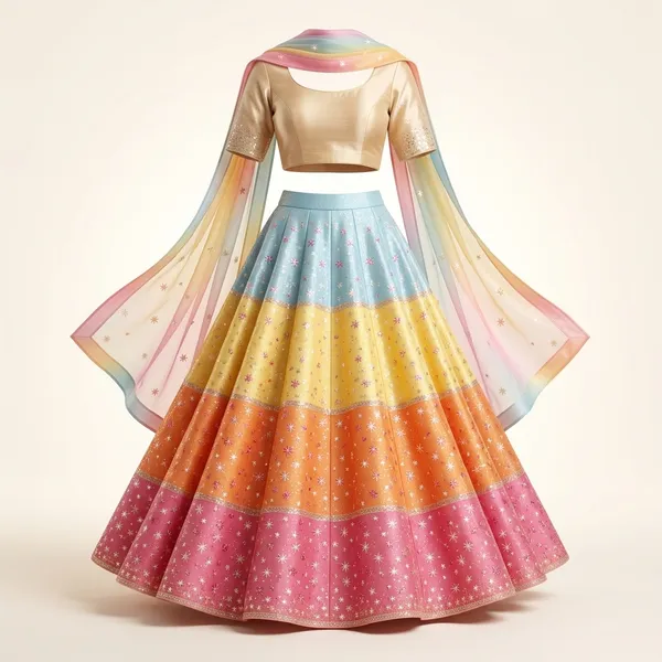 Royal_Lehenga_Girl_Night_Sky_Theme_Backdrop