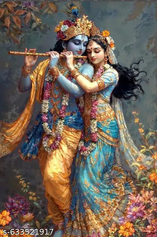 Radha_Krishna_Premium_Backdrop_5X8_Ft_Hd_Floral_Traditional_Art_Print