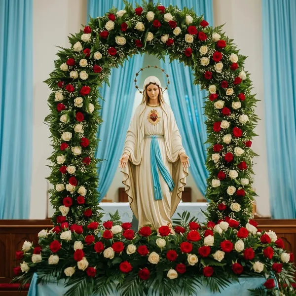 Divine_Mother_Mary_Floral_Arch_Backdrop_8X5Ft_|_Sacred_Christian_Theme