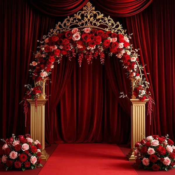 Red_Wedding_Entry_Backdrop_Curtain_For_Festival_&_Event_Decoration