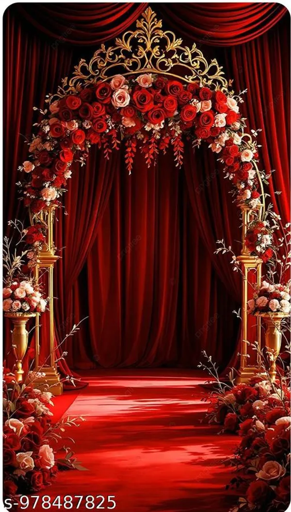 Red_Wedding_Entry_Backdrop_Curtain_For_Festival_&_Event_Decoration