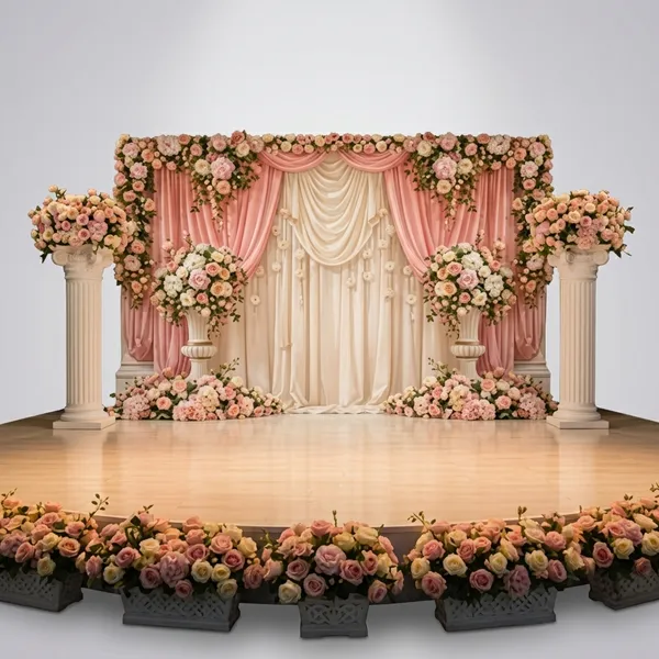 Exquisite_Royal_Peach_And_Cream_Floral_Arch_Decoration_Backdrop_Cloth_-_Size_5X8
