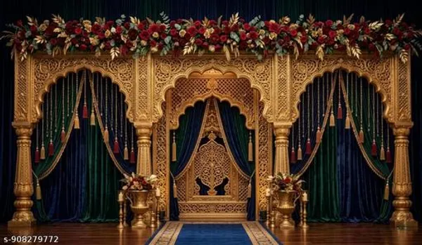 Premium_Royal_Golden_Carved_Arch_Backdrop_Cloth_5X8Ft