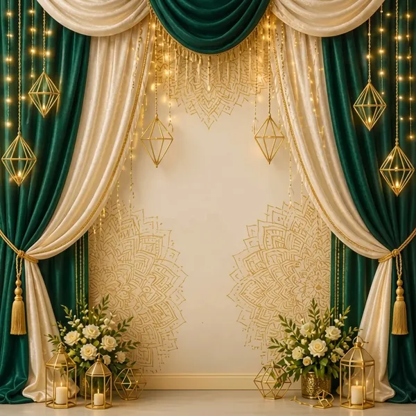 Luxury_Green_Curtain_Backdrop_Curtain_For_Festival_&_Event_Decoration