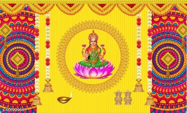 Mahalaxmi_Washable_Wall_Poster_5X7_Inch_Goddess_Lakshmi_Pooja_Room_Decoartion
