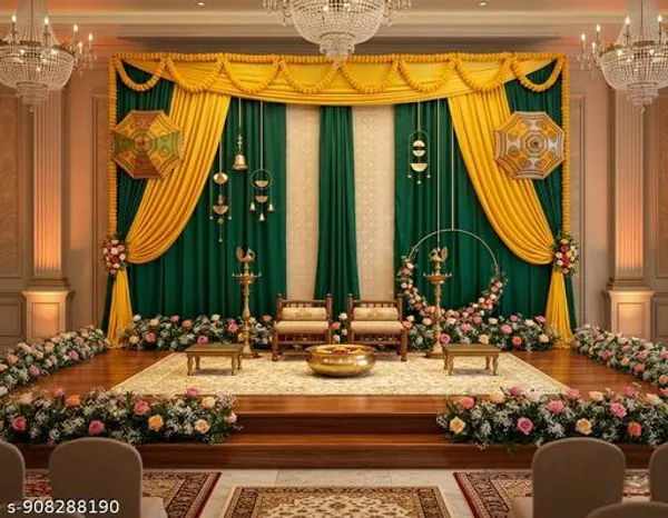 Premium_Green_Yellow_Traditional_Haldi_Backdrop_Cloth_5X8Ft