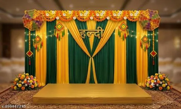 Premium_Green_Yellow_Haldi_Backdrop_Cloth_5X8Ft