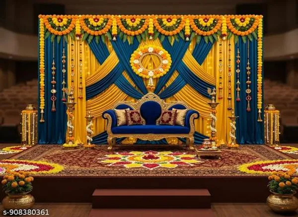 Premium_Blue_Yellow_Royal_Floral_Mirror_Backdrop_Cloth_5X8Ft