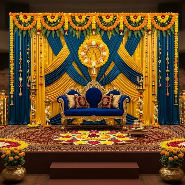 Premium_Blue_Yellow_Royal_Floral_Mirror_Backdrop_Cloth_5X8Ft