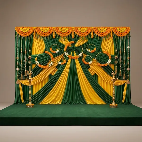 Premium_Green_Yellow_Floral_Hoops_Backdrop_Cloth_5X8Ft
