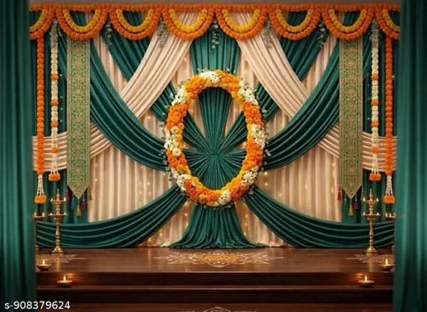 Premium_Teal_Green_White_Floral_Wreath_Backdrop_Cloth_5X8Ft