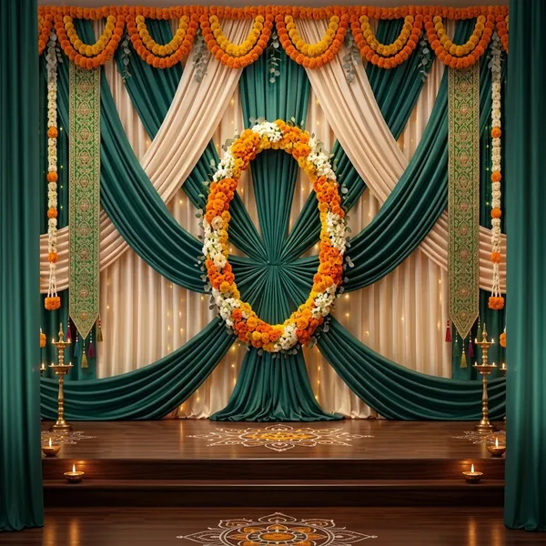 Premium_Teal_Green_White_Floral_Wreath_Backdrop_Cloth_5X8Ft