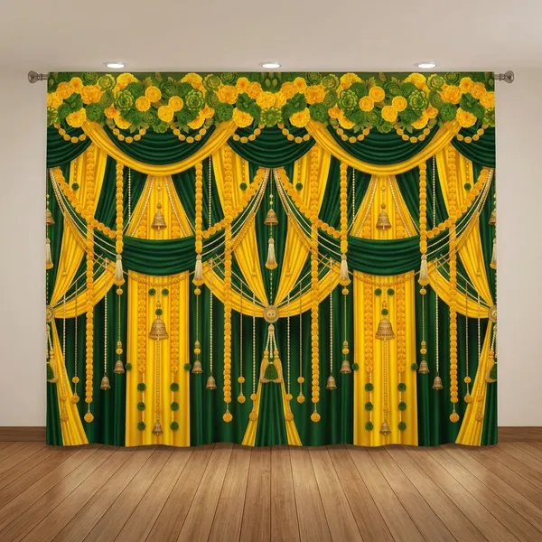 Premium_Green_Yellow_Royal_Drapes_Backdrop_Cloth_5X8Ft
