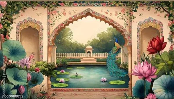 Royal_Lotus_Garden_Peacock_Backdrop_|_8-5_Ft_|_Premium_Washable_Blend_Fabric