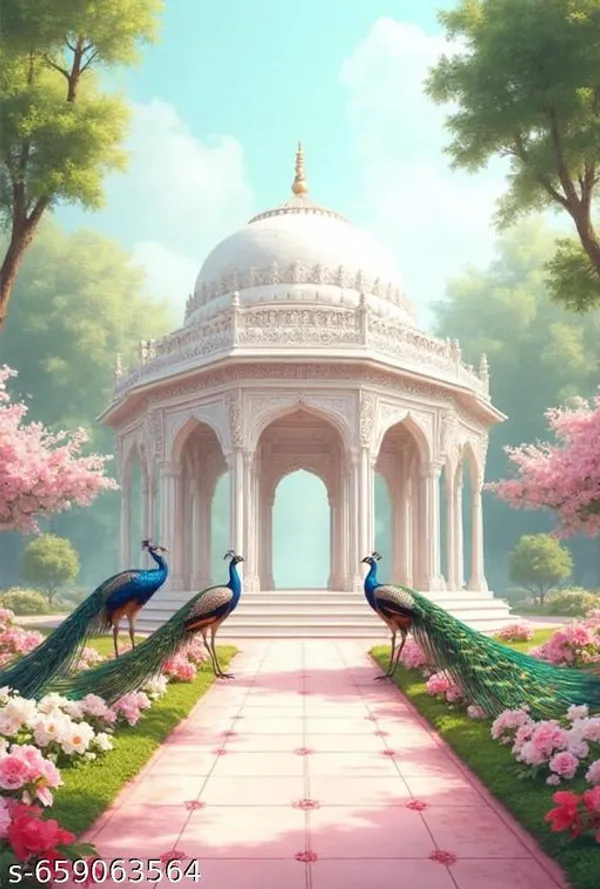 Royal_Peacock_Garden_Pavilion_Backdrop_8X5Ft_|_Luxury_Palace_Theme