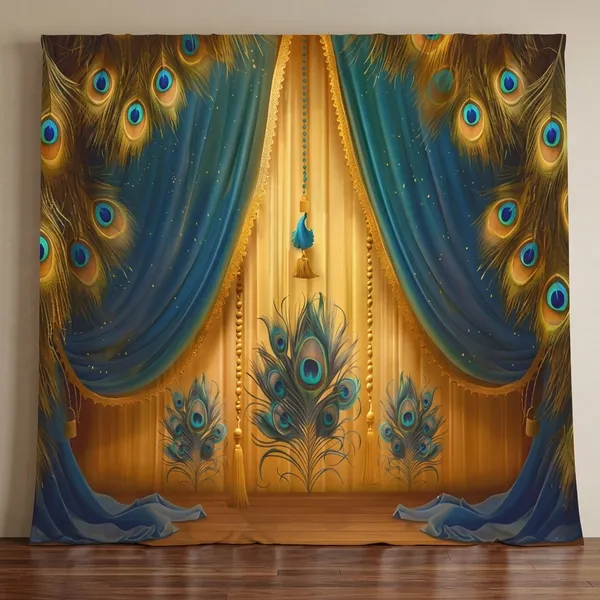Royal_Peacock_Feather_Palace_Backdrop_|_Luxury_Golden_Blue_Curtain_Theme