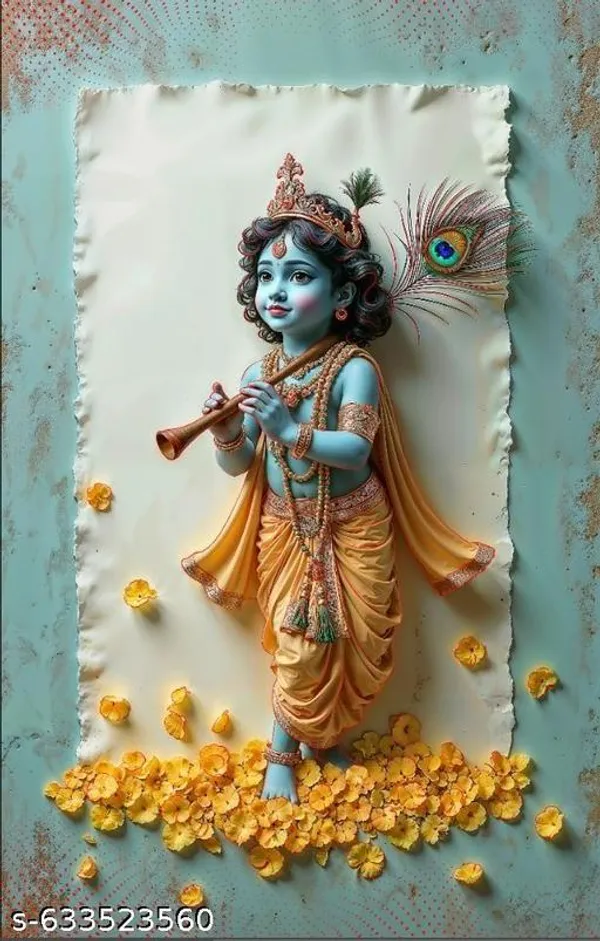Bal_Krishna_Premium_Backdrop_5X8_Ft_Hd_3D-Style_Traditional_Art_Print