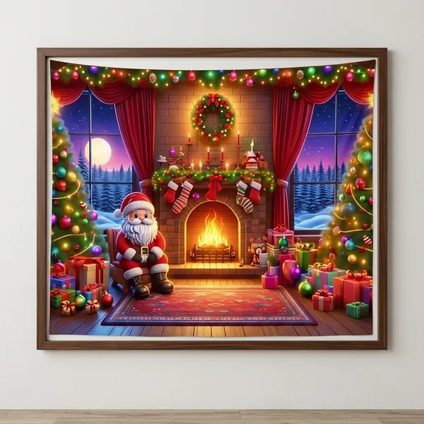 Premium_Christmas_Santa_Backdrop_8X5Ft_|_Festive_Xmas_Tree_&_Fireplace_Theme