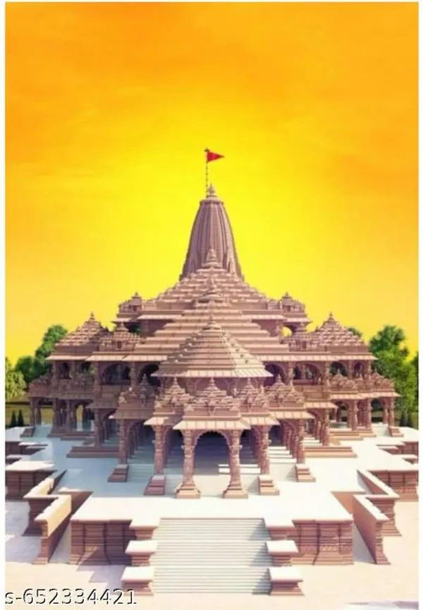 Premium_Ram_Mandir_Backdrop_8X5Ft_|_Golden_Sunrise_Temple_Theme