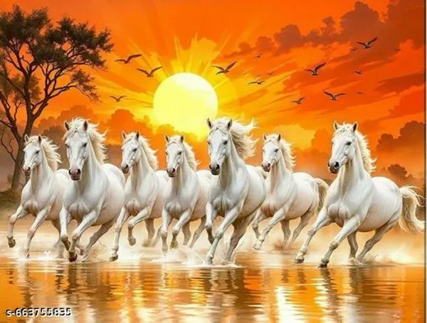 Majestic_White_Horses_Running_At_Sunset_Backdrop_8X5Ft_|_Royal_Nature_Theme