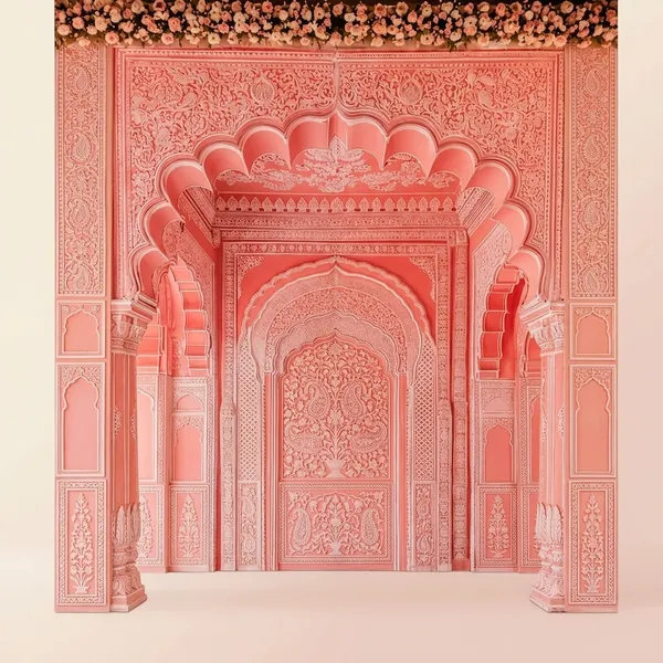Traditional_Pink_Palace_Wedding_Backdrop_Curtain_For_Engagement,_Haldi,_Mehendi