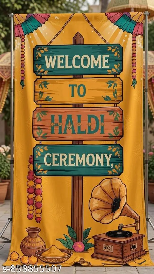 Festive_Wooden_Welcome_To_Haldi_Ceremony_Backdrop_With_Colorful_Planks_Sign