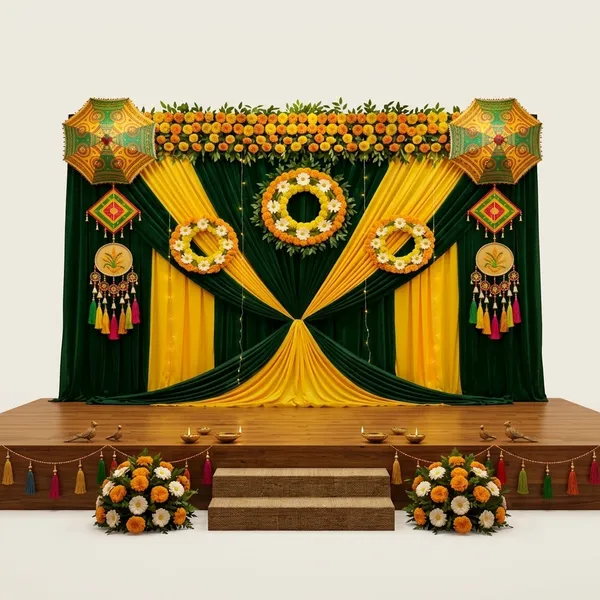 Premium_Haldi_Mehendi_Wedding_Decoration_Backdrop_Wall_Cloth_With_Green_Yellow