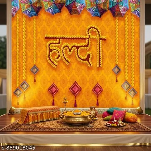 Vibrant_Haldi_Ceremony_Backdrop_With_Colorful_Ornate_Umbrellas,_Cascading_Yellow