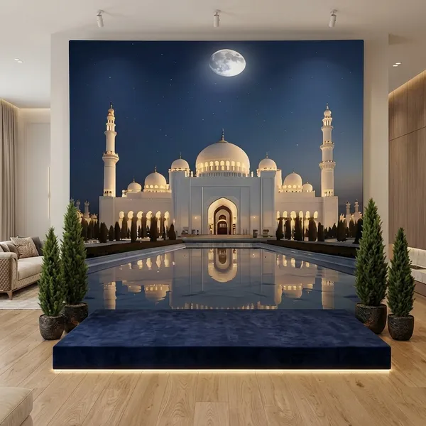 Premium_Majestic_White_Mosque_Night_Sky_Backdrop_With_Illuminated_Domes,_Tall