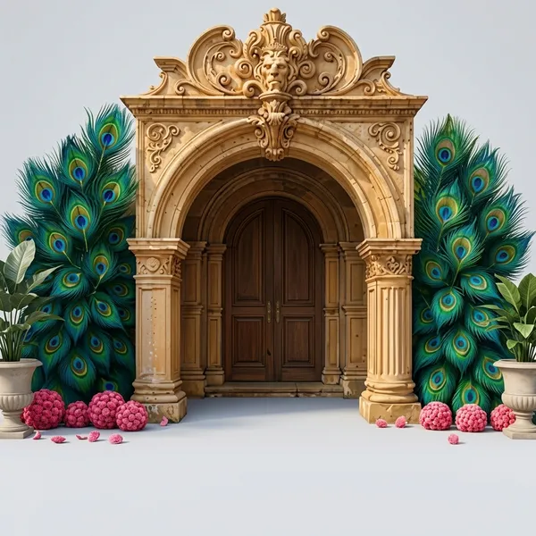 Royal_Peacock_Feather_Garden_Arch_Printed_Backdrop_Cloth_5X8_Ft_Premium_Blend