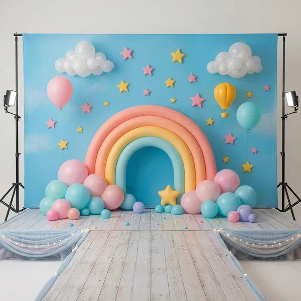 Premium_Pastel_Rainbow_Balloon_Theme_Backdrop_Cloth_5X8Ft