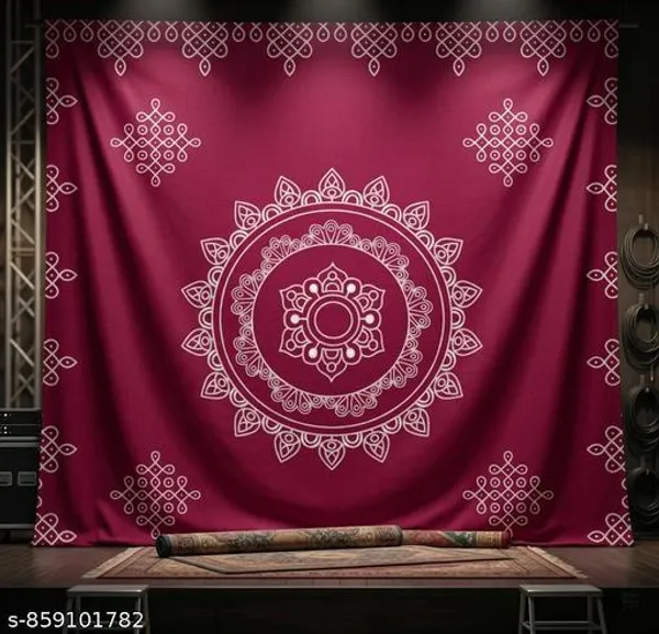 Elegant_White_Intricate_Circular_Mandala_Backdrop_On_Deep_Red_Background_With