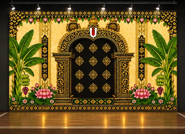 Premium_Black_Gold_Traditional_Temple_Doorway_Backdrop_5x8_Ft