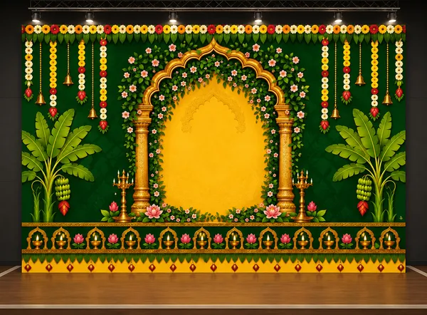 Premium_Green_Gold_Floral_Royal_Wedding_Backdrop_5x8_Ft