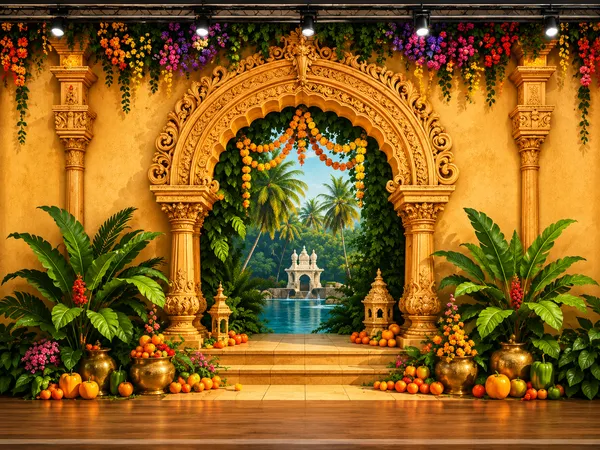Premium_Royal_Golden_Palace_Tropical_Wedding_Backdrop_5x8_Ft