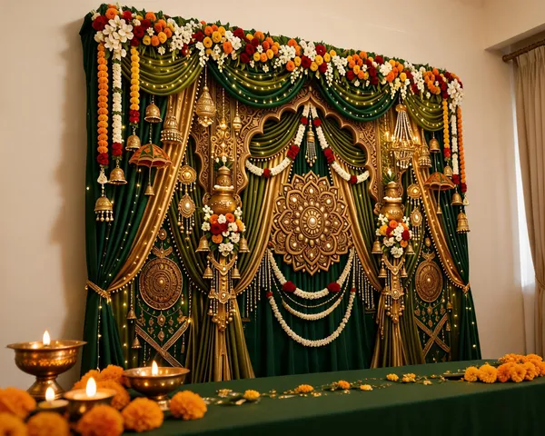 Royal_Green_Gold_Theme_Birthday_Party_Backdrop_Decoration_Set