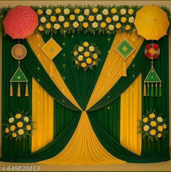 Premium_8X5_Ft_Haldi_&_Mehendi_Backdrop_Decoration_|_Green_&_Yellow_Floral_Theme