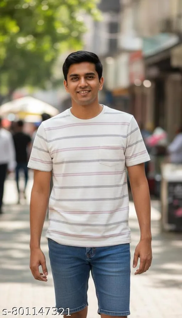 Premium_Off-White_Base_Pink_&_Grey_Horizontal_Striped_Mens_Casual_T-Shirt