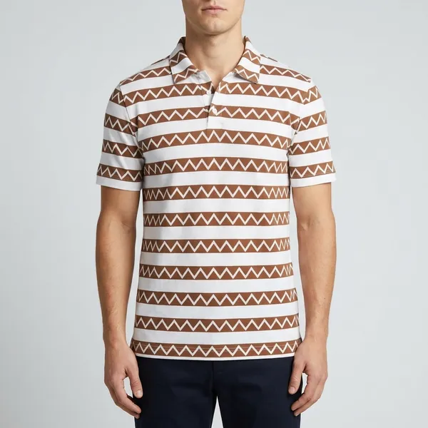 Printed_Polo_T_Shirt_For_Casual_Wear_Stylish_Collar_Neck_Half_Sleeve_Smart_Fit