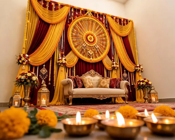 Marigold_And_Red_Drape_Floral_Wedding_Backdrop_Set
