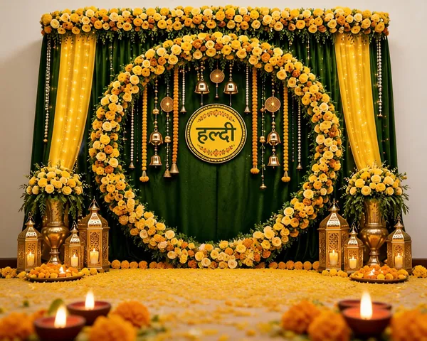 Yellow_Green_Floral_Haldi_Ceremony_Backdrop_Decoration_Set