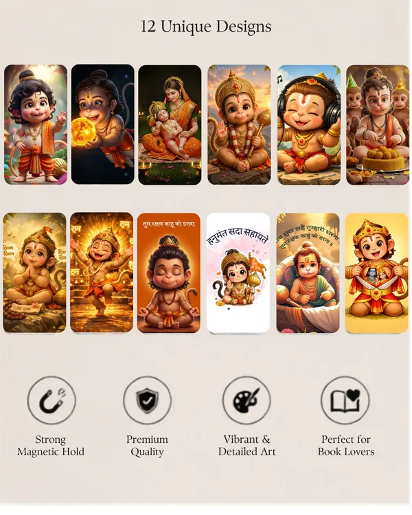 Lord_Hanuman_Ji_Magnetic_Bookmark