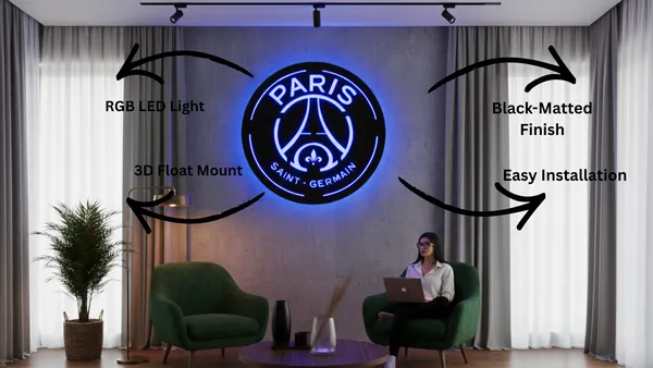 Paris_Fan_Club_LED_Wall_Decor_Logo